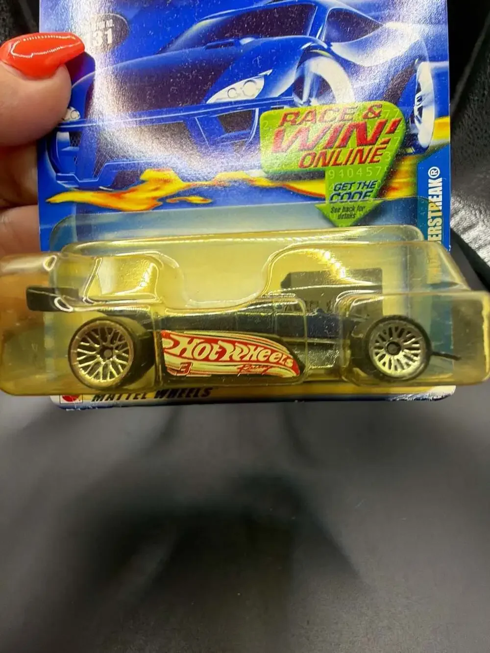 2002 Hot Wheels Collector #131 Thunderstreak Black Racing #3